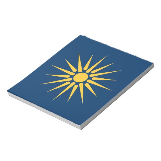 Notepad with Flag of Macedonia, Greece ノートパッド (回転)