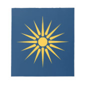Notepad with Flag of Macedonia, Greece ノートパッド (正面)