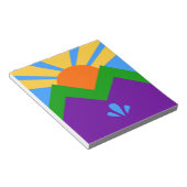 Notepad with Flag of Manitou Colorado,春 ノートパッド (アングル)