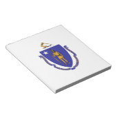 Notepad with Flag of Massachusetts州 ノートパッド (アングル)