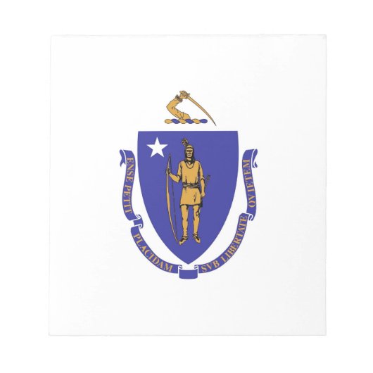 Notepad with Flag of Massachusetts州 ノートパッド (正面)