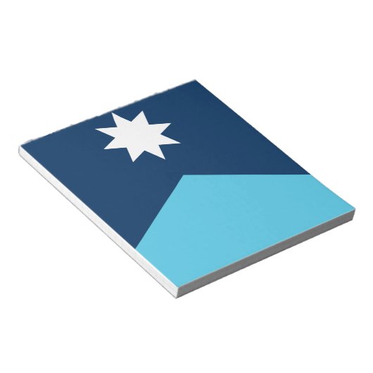 Notepad with Flag of Minnesota, USA ノートパッド (アングル)