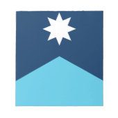 Notepad with Flag of Minnesota, USA ノートパッド (正面)