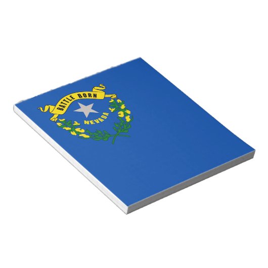 Notepad with Flag of Nevada州 ノートパッド (アングル)