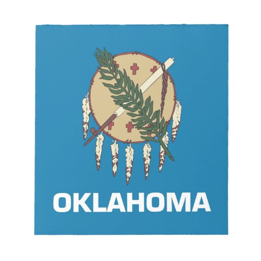 Notepad with Flag of Oklahoma州 ノートパッド (正面)