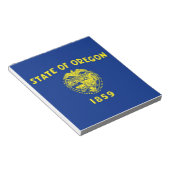 Notepad with Flag of Oregon州 ノートパッド (アングル)