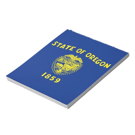 Notepad with Flag of Oregon州 ノートパッド (回転)