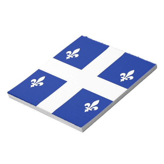 Notepad with Flag of Quebec，カナダ ノートパッド (回転)