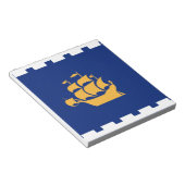 Notepad with Flag of Quebec City, Canada ノートパッド (アングル)