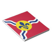 Notepad with Flag of St. Louis, Missouri ノートパッド (アングル)