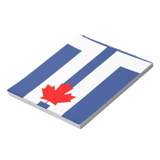 Notepad with Flag of Toronto, Canada ノートパッド (回転)