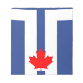 Notepad with Flag of Toronto, Canada ノートパッド (正面)
