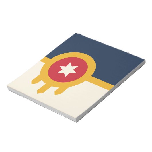 Notepad with Flag of Tulsa, Oklahoma ノートパッド (回転)