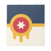 Notepad with Flag of Tulsa, Oklahoma ノートパッド (正面)