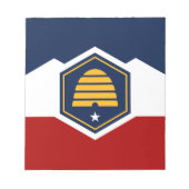 Notepad with Flag of Utah, USA ノートパッド (正面)