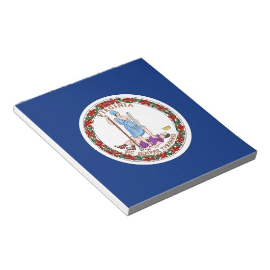 Notepad with Flag of Virginia州 ノートパッド (アングル)