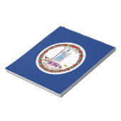 Notepad with Flag of Virginia州 ノートパッド (回転)