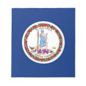 Notepad with Flag of Virginia州 ノートパッド (正面)