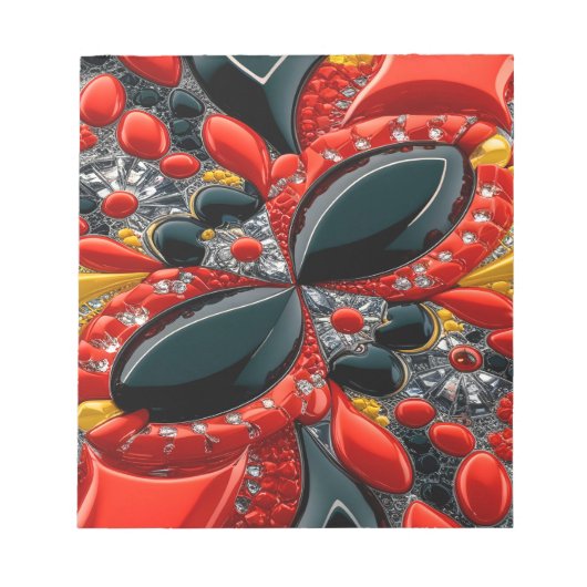 Notepad with Germany Colorsモダンデザイン ノートパッド (正面)