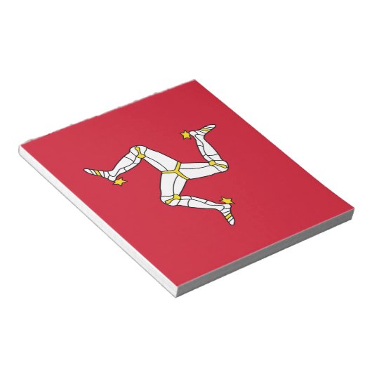 Notepad with Isle of Man Flag ノートパッド (アングル)