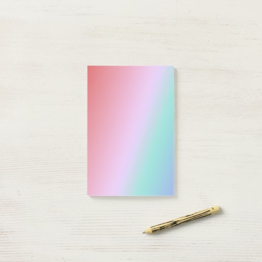 Notepad with soft brush strokes ポストイット (デスク上)