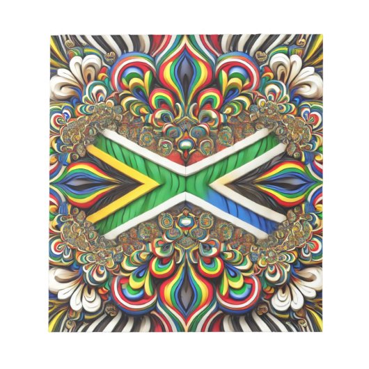 Notepad with South African Colorsデザイン ノートパッド (正面)