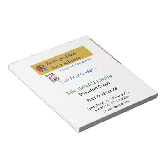 Notepads | Monogram | To-Do | Custom ノートパッド (アングル)