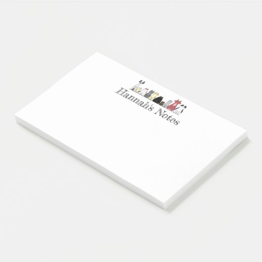 Notes – 猫の列 ポストイット (アングル)