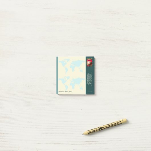 Notes — Connect, World ポストイット (デスク上)