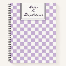 Notes & Daydreams | ラベンダーのキュートチェック柄