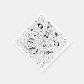 Notes de musique スタンダードカクテルナプキン (角)
