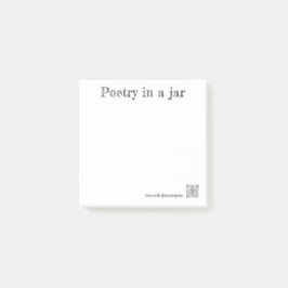 notes for Poetry in a Jar ポストイット
