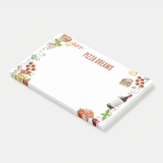 Notes from a Pizza Dream ポストイット (アングル)