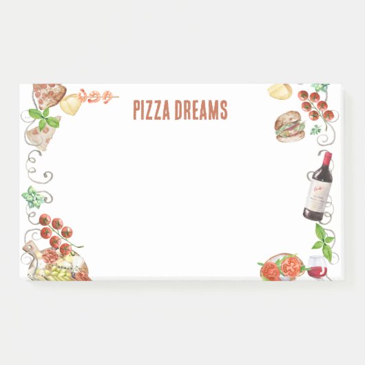 Notes from a Pizza Dream ポストイット (正面)