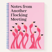 Notes from Another Flocking Meeting Funny Office ノートブック (正面)
