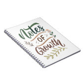 Notes of Growth Journal – Brush Lettering Design ノートブック (右側)