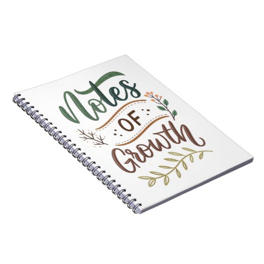 Notes of Growth Journal – Brush Lettering Design ノートブック (右側)