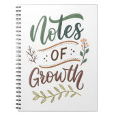 Notes of Growth Journal – Brush Lettering Design ノートブック (正面)