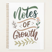 Notes of Growth Journal – Brush Lettering Design プランナー手帳 (正面)
