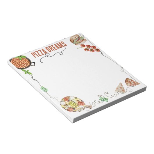 Notes on Pizza Dreams ノートパッド (アングル)