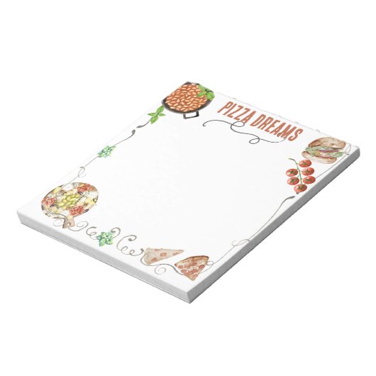 Notes on Pizza Dreams ノートパッド (回転)