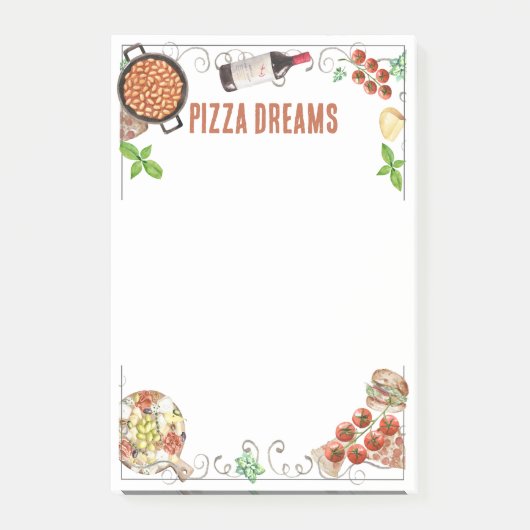 Notes on Pizza Dreams ポストイット (正面)