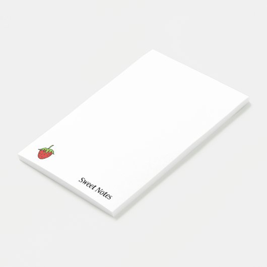 Notes Strawberry Fruit ポストイット (アングル)