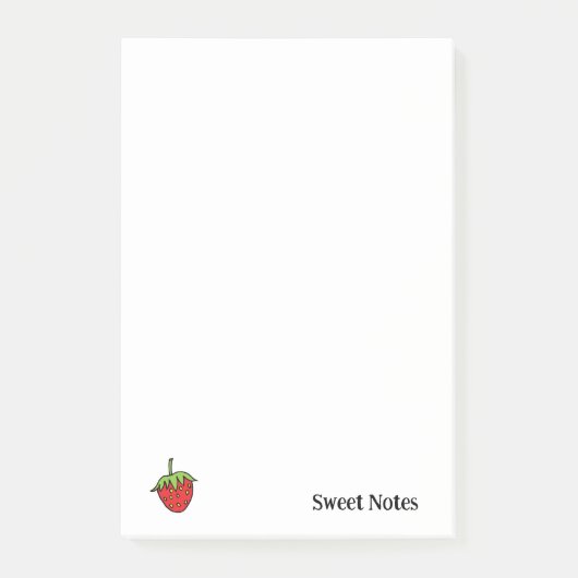 Notes Strawberry Fruit ポストイット (正面)