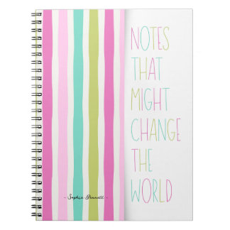 Notes That Might Change the World – Colorful Strip ノートブック
