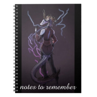 Notes to remember, anime, Dragon, Lightning  ノートブック