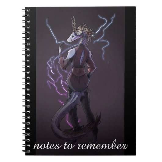 Notes to remember, anime, Dragon, Lightning  ノートブック (正面)