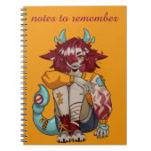 Notes to remember, anime, monster girl ノートブック (正面)