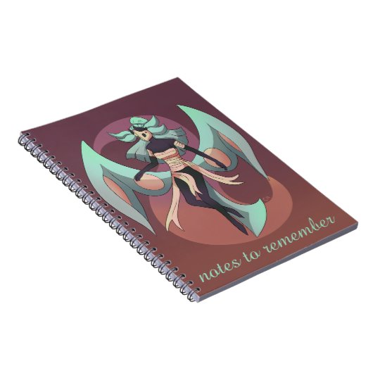 Notes to remember, anime, moth women ノートブック (右側)