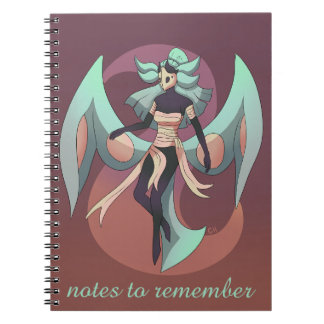 Notes to remember, anime, moth women ノートブック
